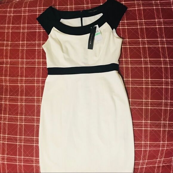 Cynthia steffe black and off white body con dress size 8 new with tags - Picture 2 of 10